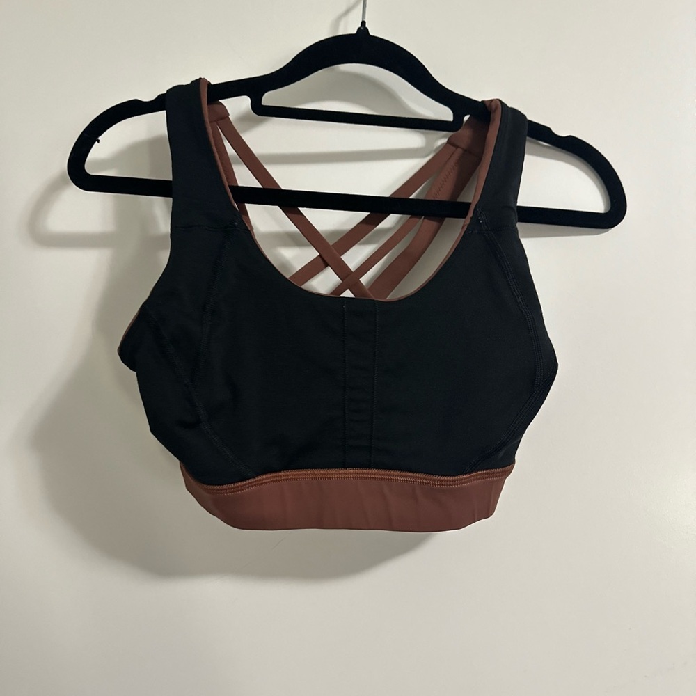 lululemon athletica Brown Criss-Cross Back Sports Bra - Picture 3 of 5